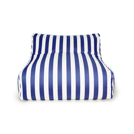 Hang Out Blue + White Stripe Outdoor Beanbag