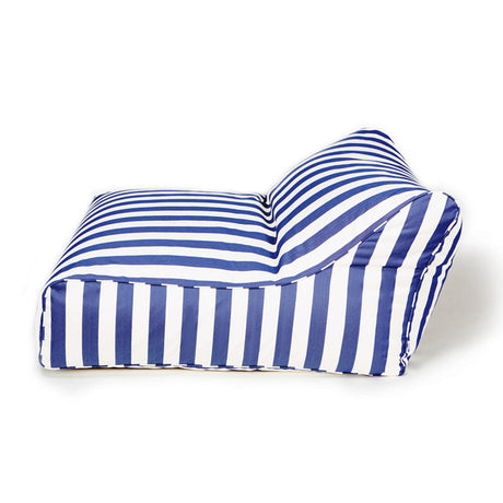 Hang Out Blue + White Stripe Outdoor Beanbag