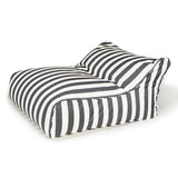 Hang Out Charcoal + White Stripe Outdoor Beanbag