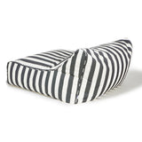 Hang Out Charcoal + White Stripe Outdoor Beanbag
