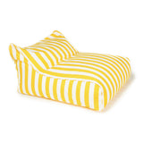 Hang Out Yellow + White Stripe Outdoor Beanbag