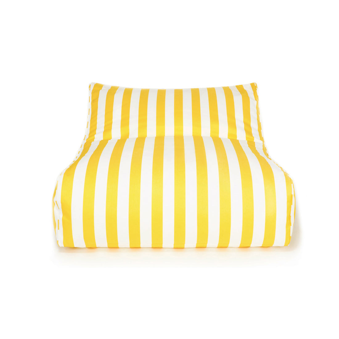 Hang Out Yellow + White Stripe Outdoor Beanbag