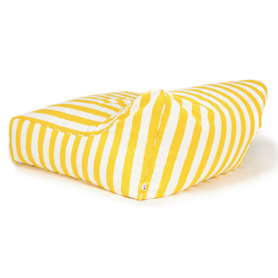 Hang Out Yellow + White Stripe Outdoor Beanbag