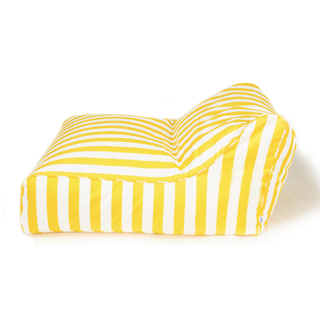 Hang Out Yellow + White Stripe Outdoor Beanbag