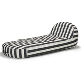 Sierra Day Bed - Charcoal and White Stripe