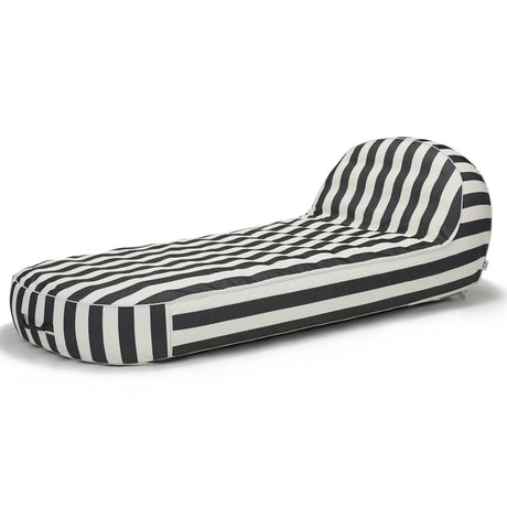 Sierra Day Bed - Charcoal and White Stripe