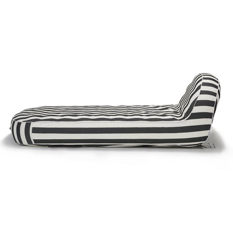 Sierra Day Bed - Charcoal and White Stripe