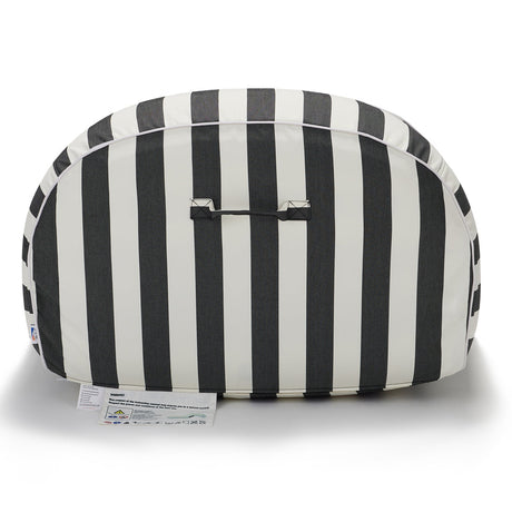 Sierra Day Bed - Charcoal and White Stripe