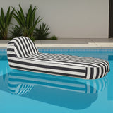 Sierra Day Bed - Charcoal and White Stripe