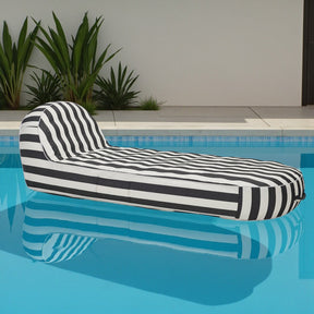 Sierra Day Bed - Charcoal and White Stripe