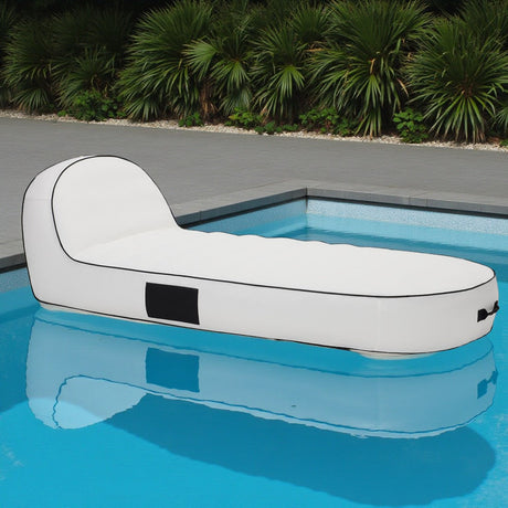 Sierra Day Bed - White and White Stripe
