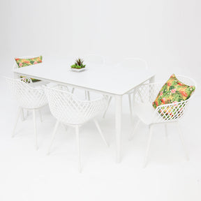 Java 7pc Dining Setting - White