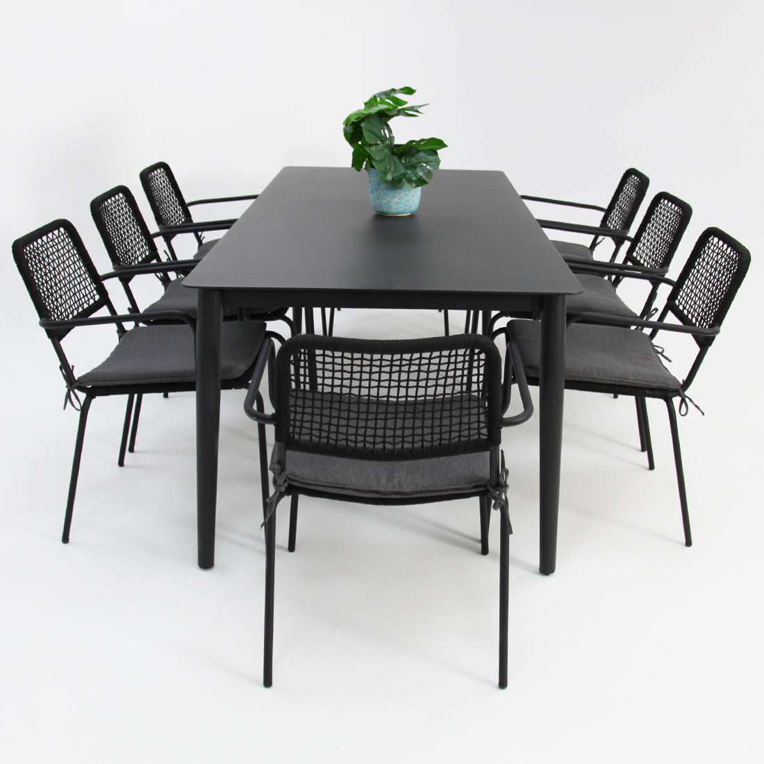 Java Bahamas 9pc Dining Setting - Black