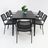 Java Bahamas 9pc Dining Setting - Black