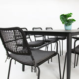 Java Bahamas 9pc Dining Setting - Black