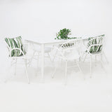 Java Fantail 7pc Dining Set - White