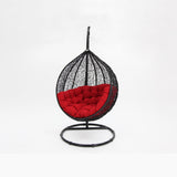 Kakadu Pod Chair - Black/Red