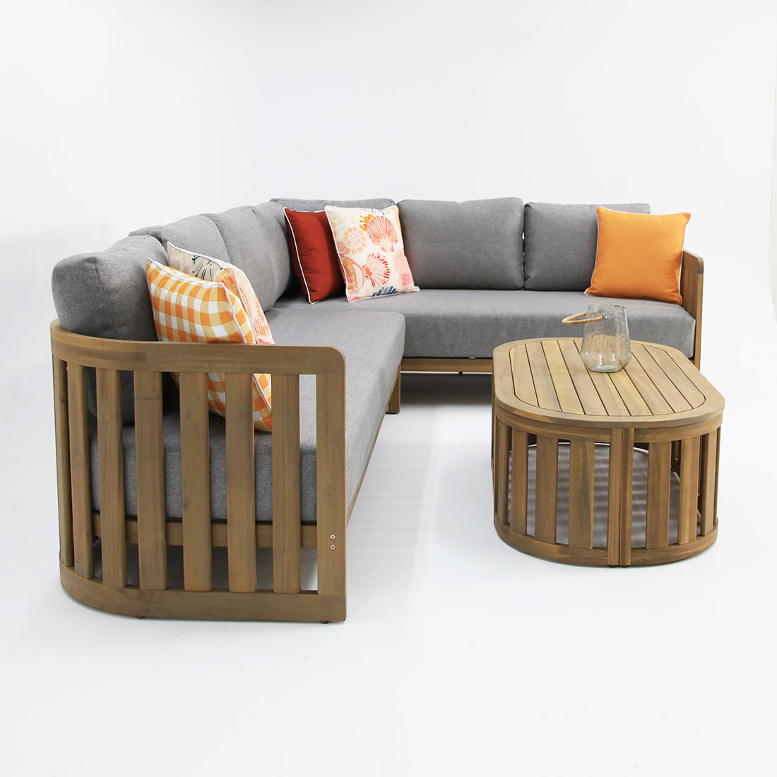 Kava Corner Lounge Setting with Coffee Table