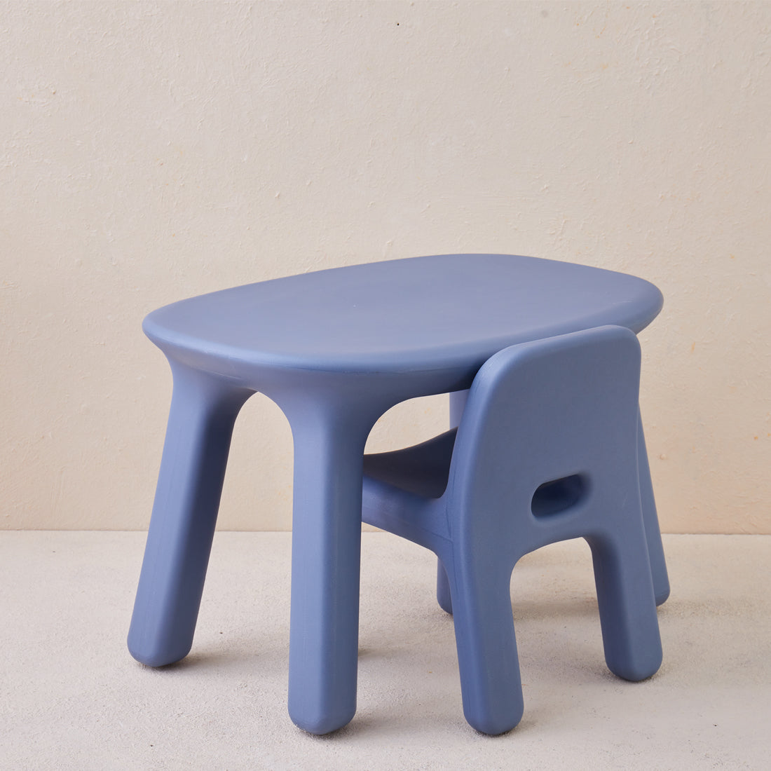 Odie Kids 3pc Table and Chair Set - Blue