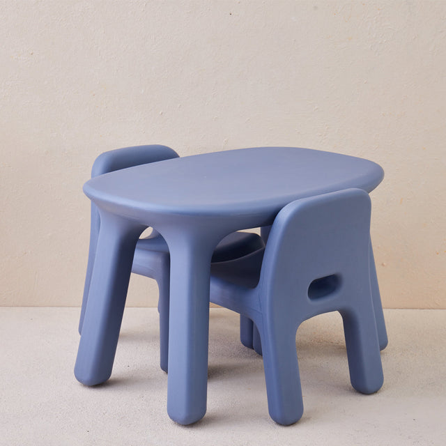 Odie Kids 3pc Table and Chair Set - Blue
