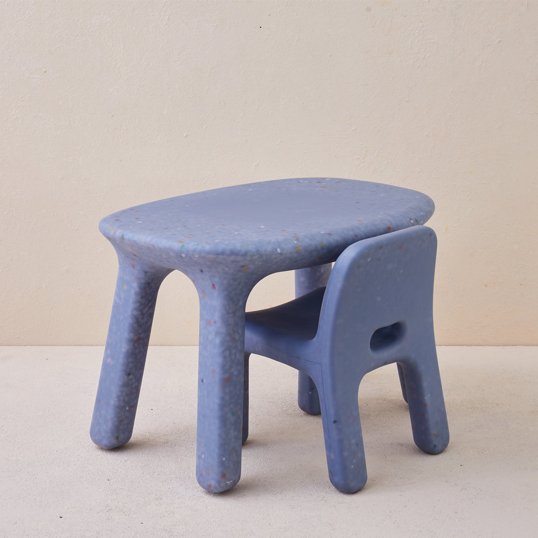 Odie Kids 3pc Table and Chair Set - Blue Sprinkle