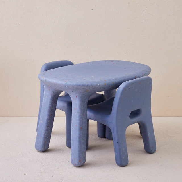 Odie Kids 3pc Table and Chair Set - Blue Sprinkle