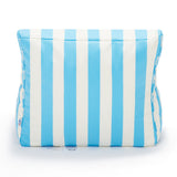 Laid Back Light Blue + White Outdoor Beanbag