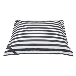 Lazy Days Black + White Stripe Floating Beanbag