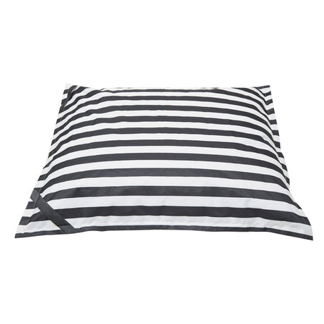 Lazy Days Black + White Stripe Floating Beanbag