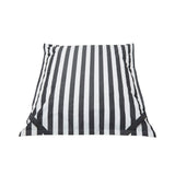 Lazy Days Black + White Stripe Floating Beanbag