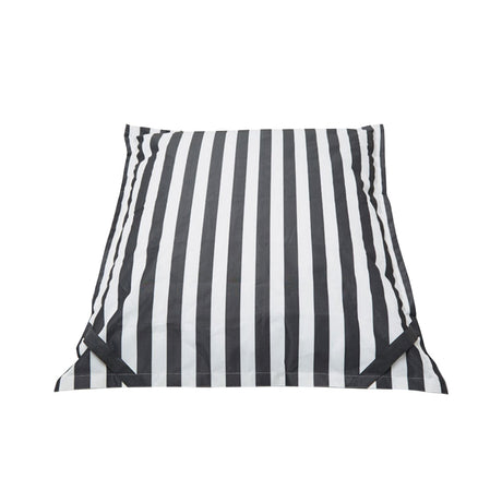 Lazy Days Black + White Stripe Floating Beanbag
