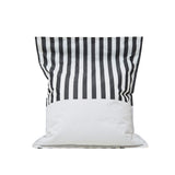 Lazy Days Black + White Stripe Floating Beanbag