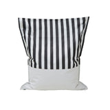 Lazy Days Black + White Stripe Floating Beanbag