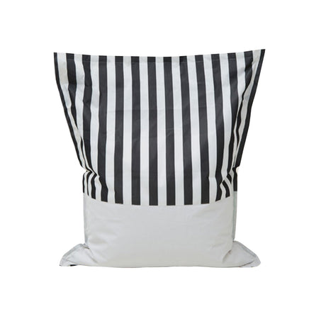 Lazy Days Black + White Stripe Floating Beanbag