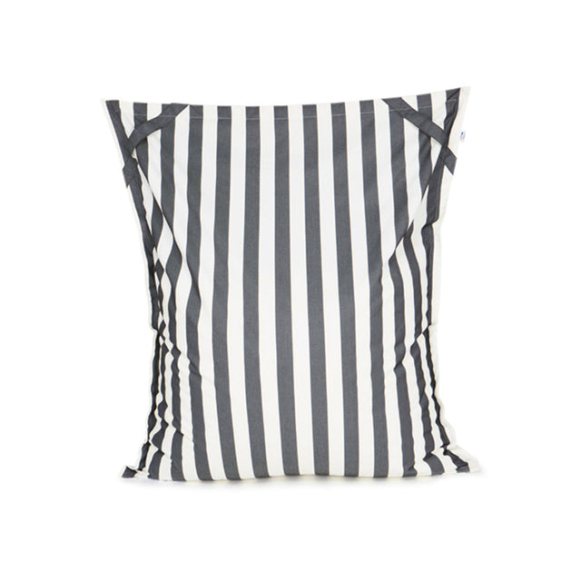 Lazy Days Charcoal + White Floating Beanbag
