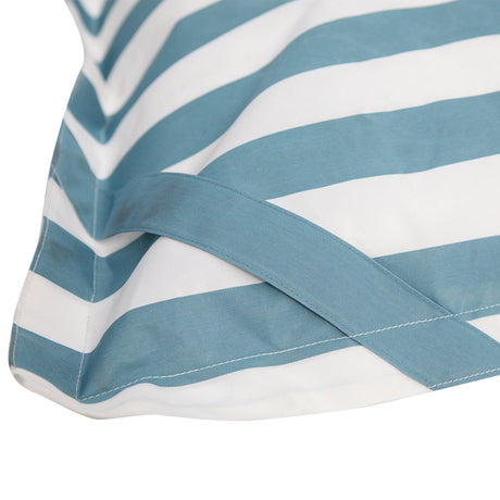 Lazy Days Turquoise + White Stripe Beanbag