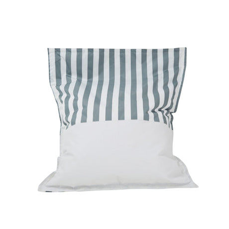 Lazy Days Grey and White Stripe Floating Beanbag