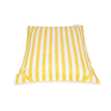 Lazy Days Yellow + White Floating Beanbag