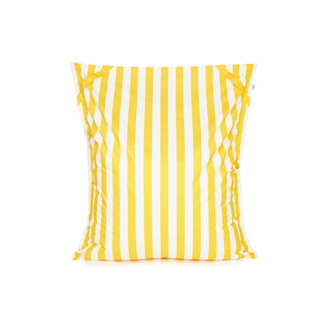 Lazy Days Yellow + White Floating Beanbag