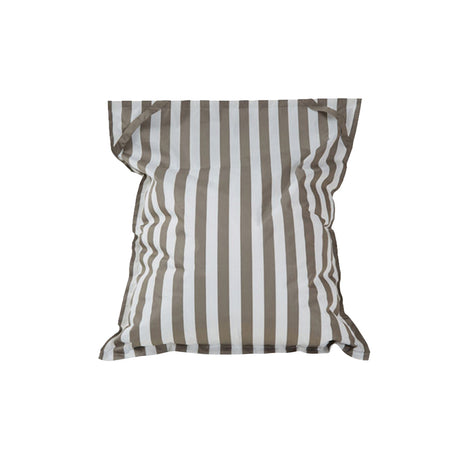 Lazy Days Taupe + White Stripe Floating Beanbag