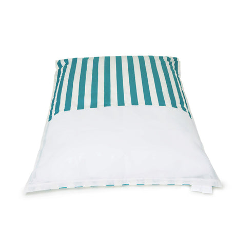 Lazy Days Turquoise + White Floating Beanbag
