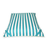 Lazy Days Turquoise + White Floating Beanbag