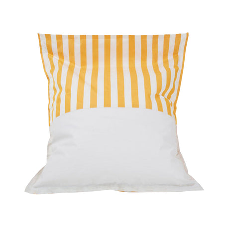 Lazy Days Yellow + White Stripe Floating Beanbag