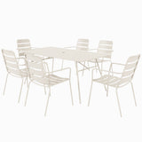 Lennox 7pc Dining Setting - Cream