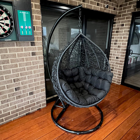 Kakadu Pod Chair - Black/Black