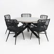 Milano Astrid 6pc Round Dining Setting