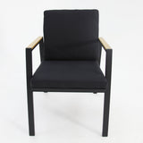 Ravenne Milton 9pc Dining Setting - Black