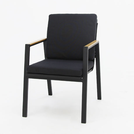 Ravenne Milton 9pc Dining Setting - Black