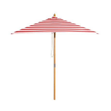 Billy Fresh 2m Bamboo Monte Carlo Umbrella - Red
