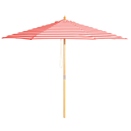 Billy Fresh 3m Bamboo Monte Carlo Umbrella - Red